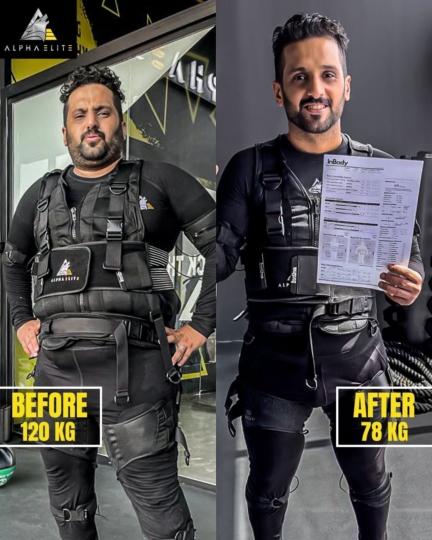 20-minute EMS workout for fast weight loss, before and after ems training results, ems-fast-weight-loss